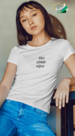 Camisetas Femininas 100% Algodão Personalizadas