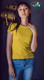 Camisetas Femininas 100% Algodão Lisas - Imagem 3