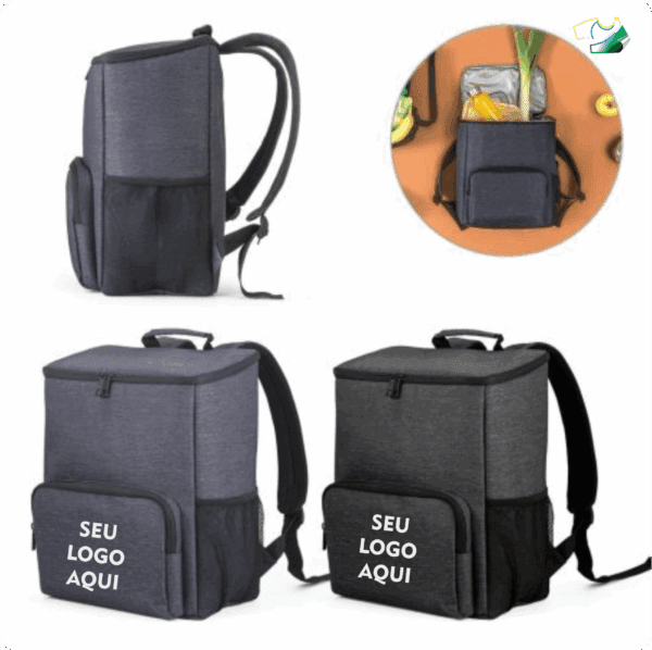 BOSTON COOLER. Mochila com isolamento térmico em Nylon 2Tone com interior forrado em PEVA